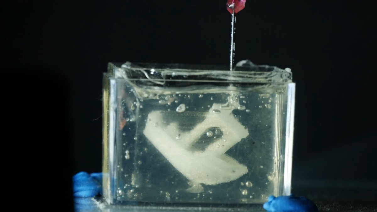 Editorial image related to A 3D Printer Prints Epoxy Benchy with Gel Bath