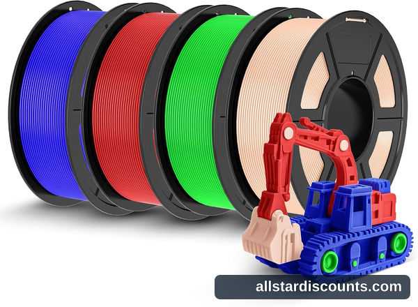 $37.72 TECBEARS PLA 4kg Bundle, Skin+Green+Red+Blue