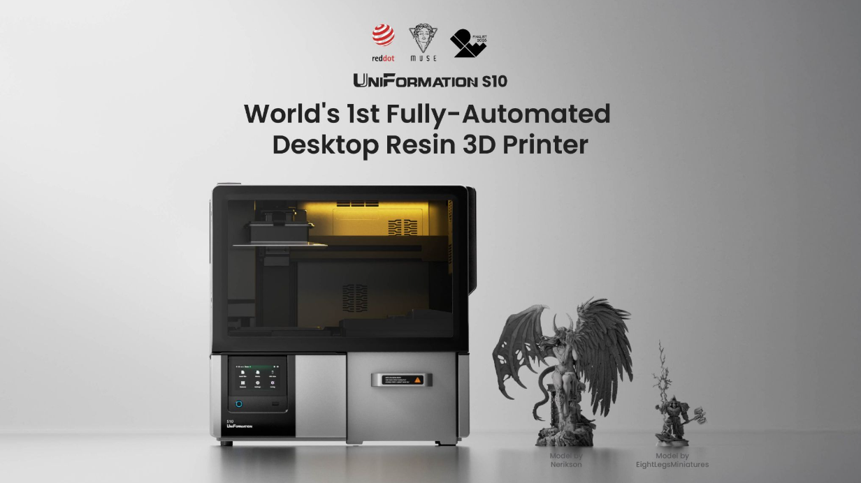 Editorial image related to UniFormation’s S10 Aims to Simplify Resin 3D Printing Workflow