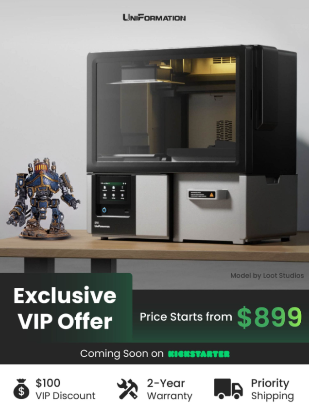 Editorial image related to UniFormation’s S10 Aims to Simplify Resin 3D Printing Workflow