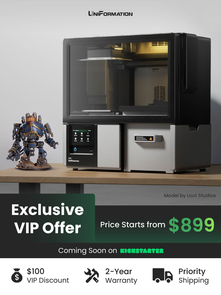 Editorial image related to UniFormation’s S10 Aims to Simplify Resin 3D Printing Workflow