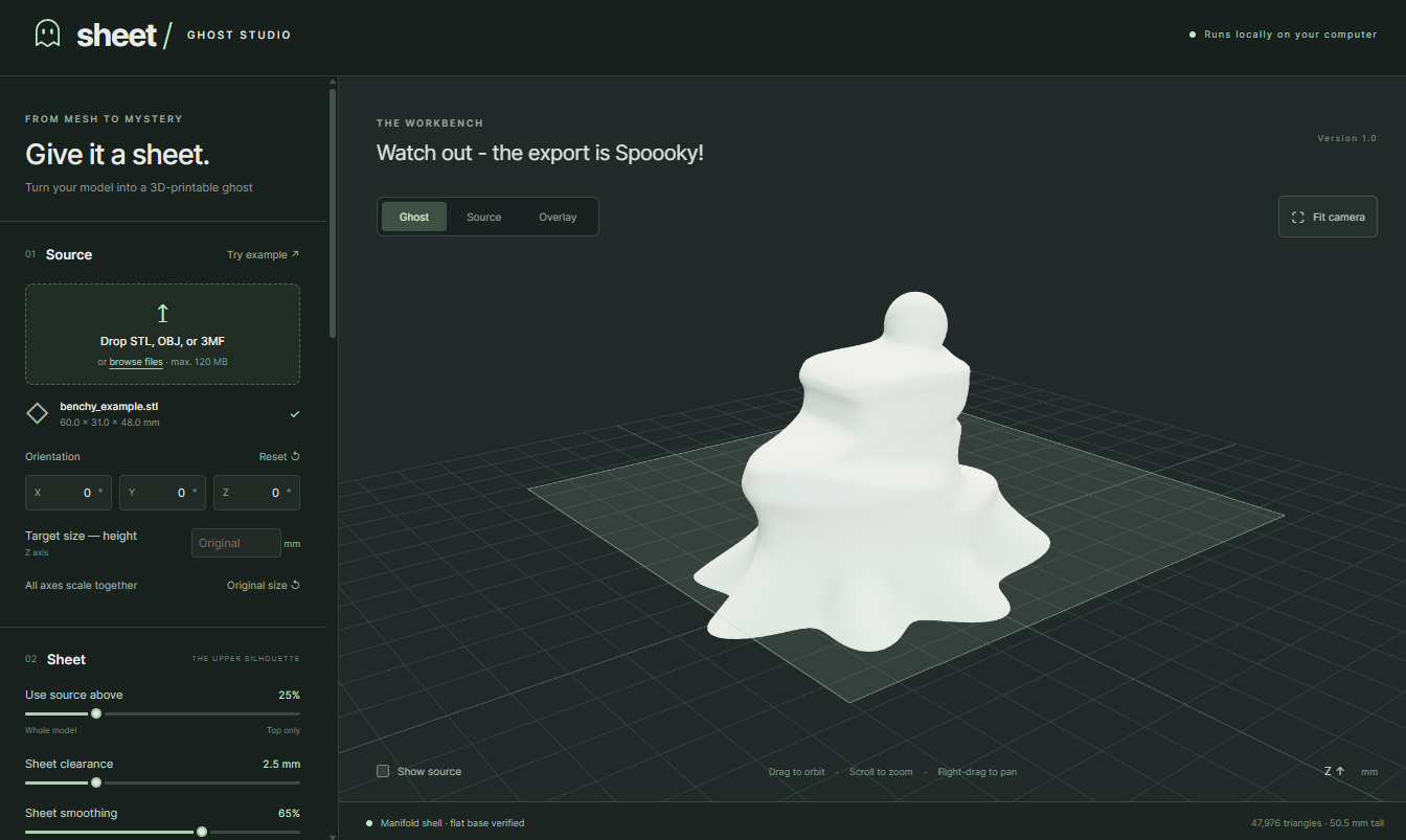 Editorial image related to Prusa Launches Halloween Filament Offer and Ghost Studio Tool for 3D Printers