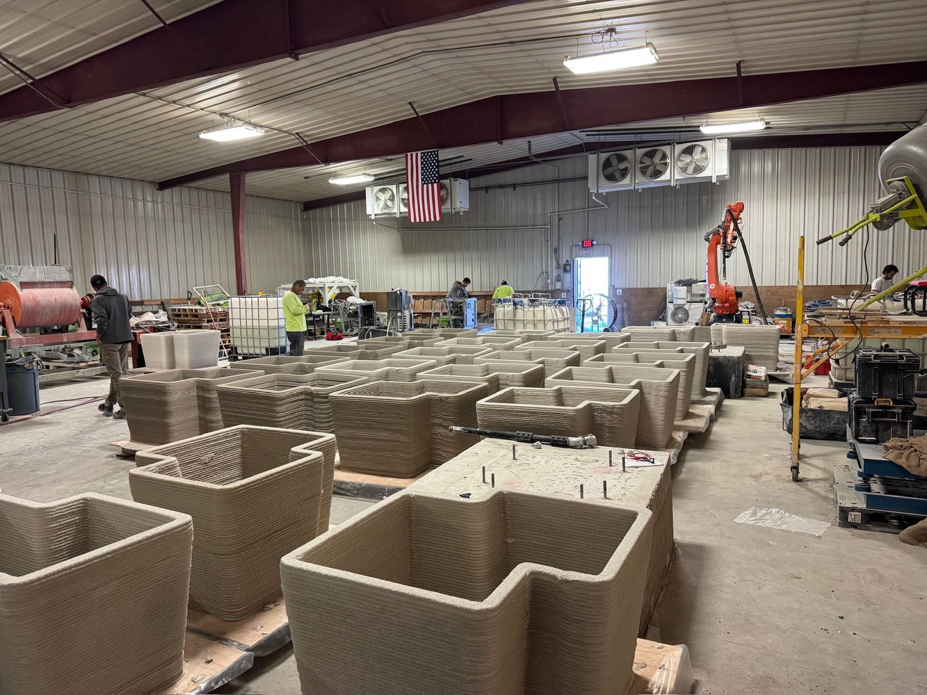 Editorial image related to Three AMTG Construction 3D Printers Produce Walls for Mella Shopping Center